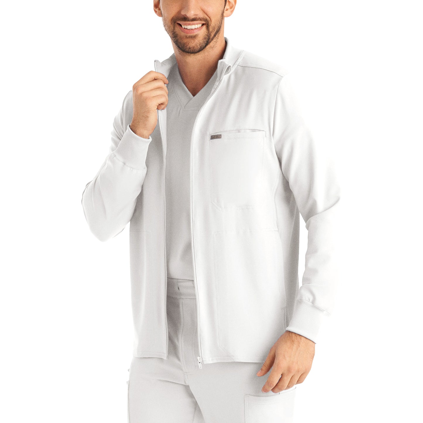 LJ703 - Men's 3-POCKET SCRUB JACKET