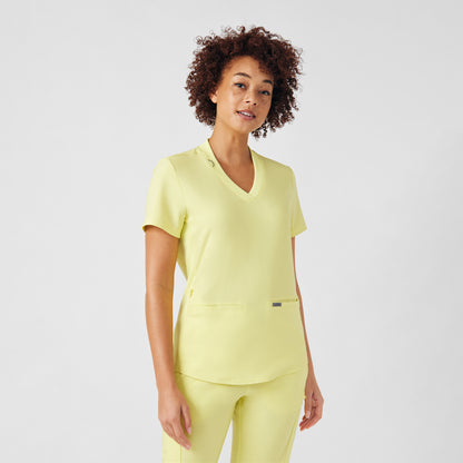 LT100 (Additional Colours) - Landau Forward Women's Rib Knit V-Neck Top
