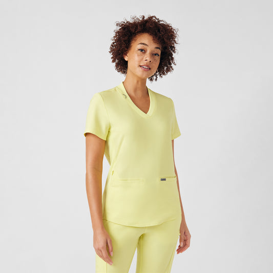 LT100 (Additional Colours) - Landau Forward Women's Rib Knit V-Neck Top