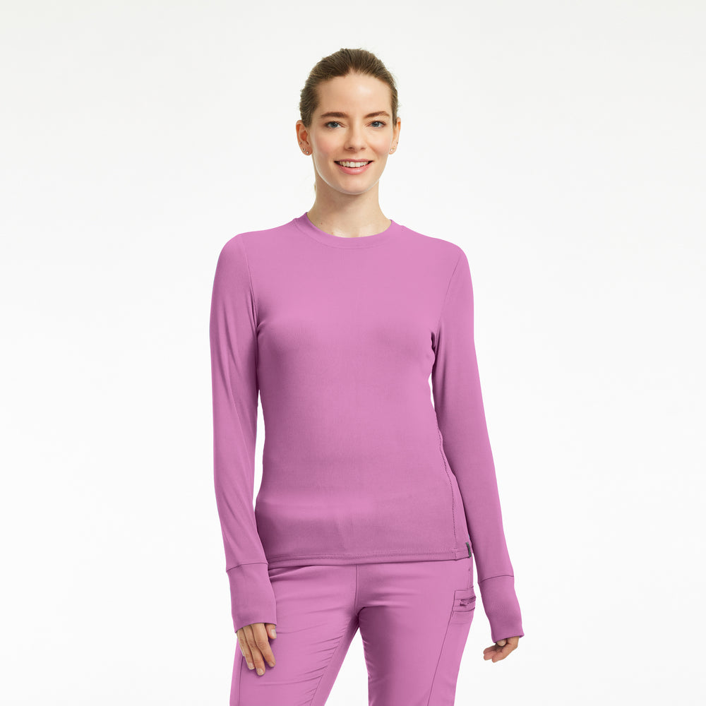 LT103 - Forward Women’s 1 - Pocket Long Sleeves Crew Neck Shirt