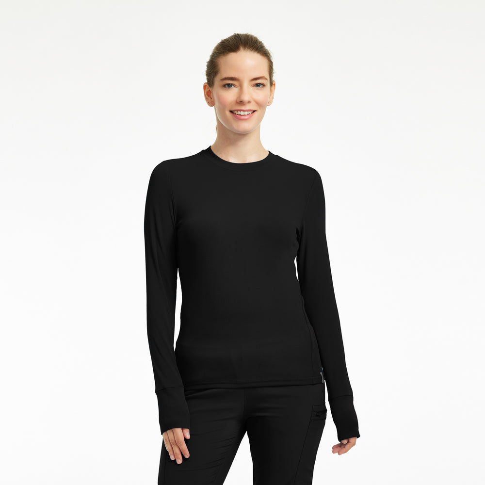 LT103 - Forward Women’s 1 - Pocket Long Sleeves Crew Neck Shirt