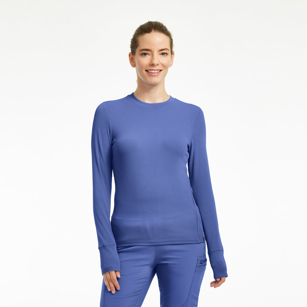 LT103 - Forward Women’s 1 - Pocket Long Sleeves Crew Neck Shirt