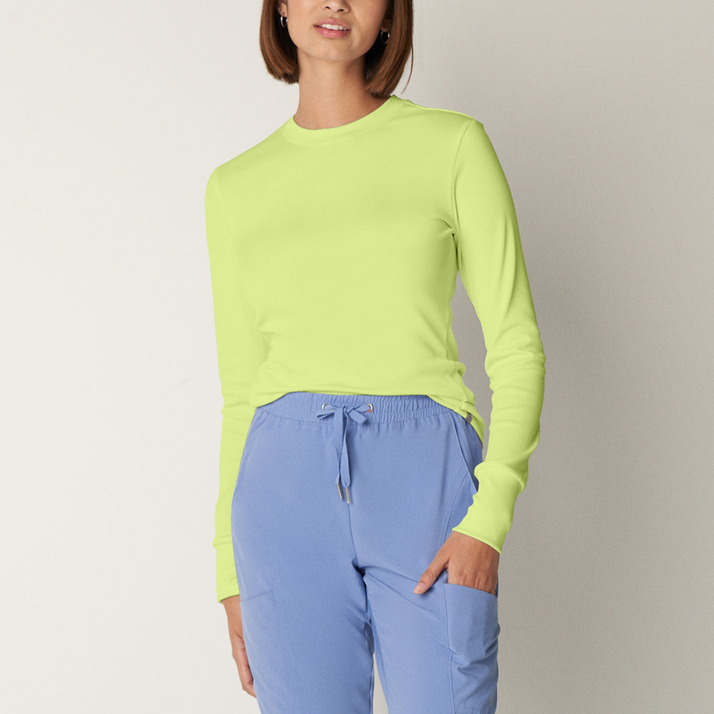 LT103 - Forward Women’s 1 - Pocket Long Sleeves Crew Neck Shirt