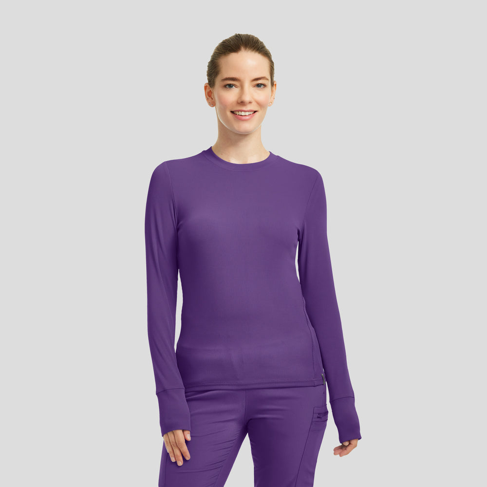 LT103 - Forward Women’s 1 - Pocket Long Sleeves Crew Neck Shirt