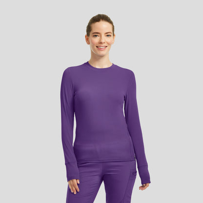LT103 - Forward Women’s 1 - Pocket Long Sleeves Crew Neck Shirt