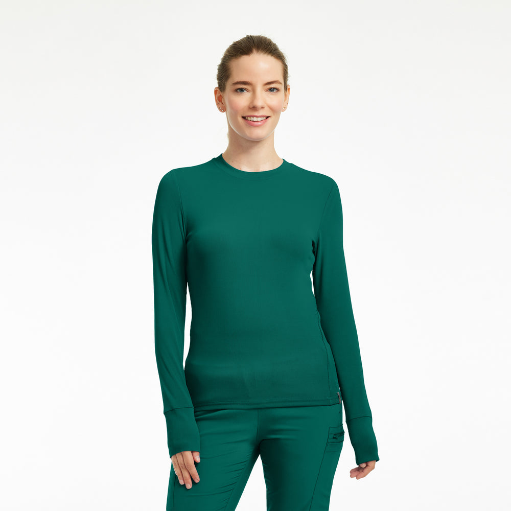 LT103 - Forward Women’s 1 - Pocket Long Sleeves Crew Neck Shirt