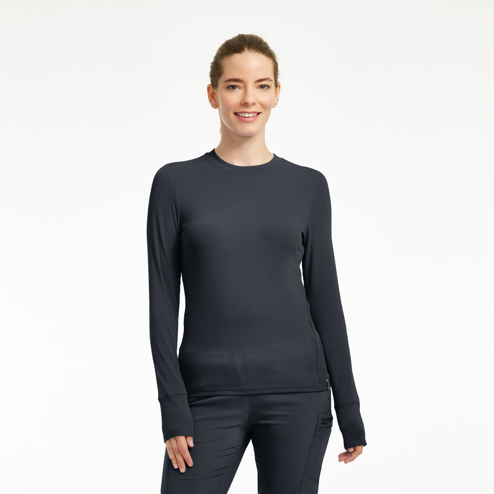 LT103 - Forward Women’s 1 - Pocket Long Sleeves Crew Neck Shirt