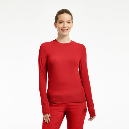 LT103 - Forward Women’s 1 - Pocket Long Sleeves Crew Neck Shirt
