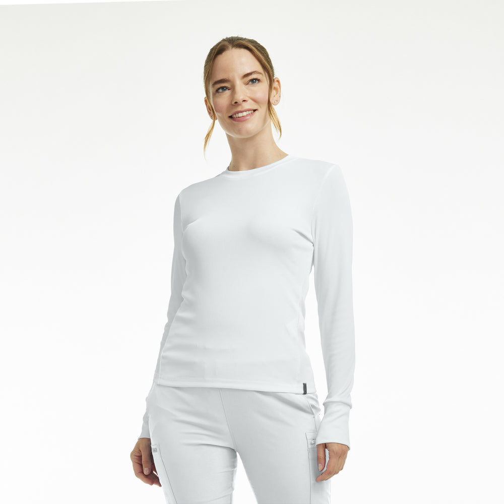 LT103 - Forward Women’s 1 - Pocket Long Sleeves Crew Neck Shirt