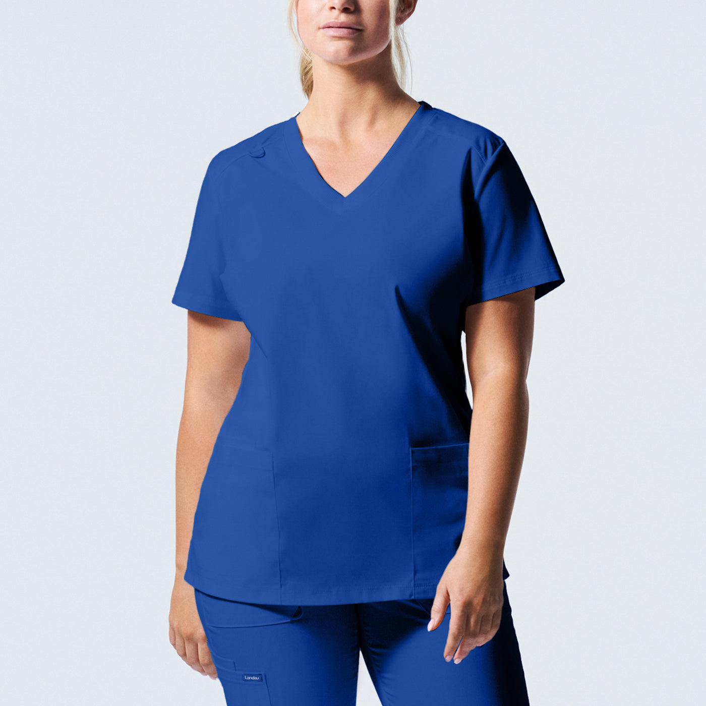 LT105 (Core Colours) Landau Proflex Women's 3-Pocket V-Neck Scrub Top