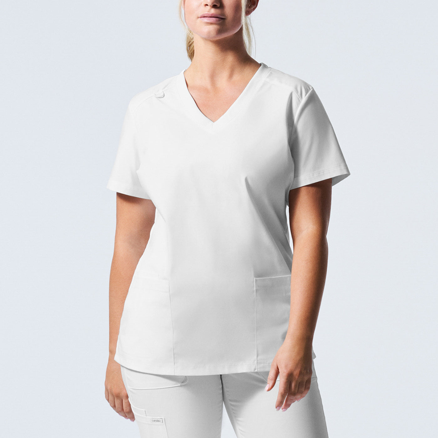 LT105 (Core Colours) Landau Proflex Women's 3-Pocket V-Neck Scrub Top