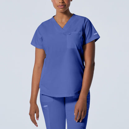 LT107 (Core Colours) - Women's 2-Pocket V-Neck Landau Proflex Scrub Top