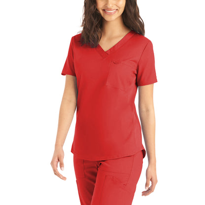 LT107 (Additional Colours) - Women's 2-Pocket V-Neck Landau Proflex Scrub Top