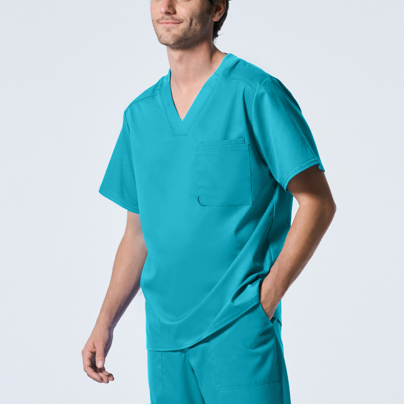 LT108 - Landau Proflex Men's V-Neck Scrub Top