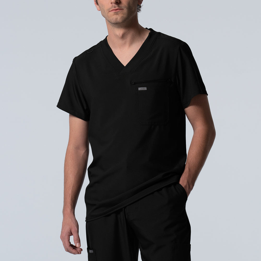 LT111 - Landau Forward Men's 2-Pocket V-Neck Scrub Top
