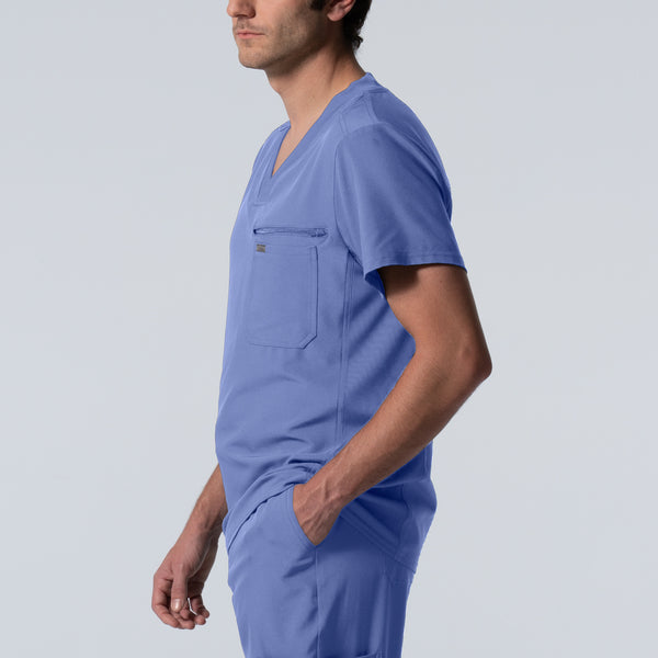 LT111 - Landau Forward Men's 2-Pocket V-Neck Scrub Top