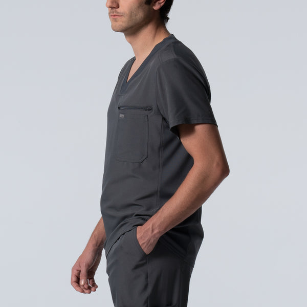LT111 - Landau Forward Men's 2-Pocket V-Neck Scrub Top