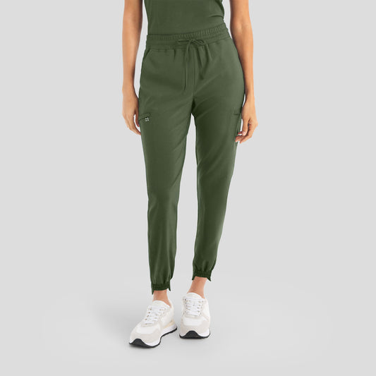 WB415 White Cross CRFT Women's Jogger Scrubs Pants - Ultra Soft