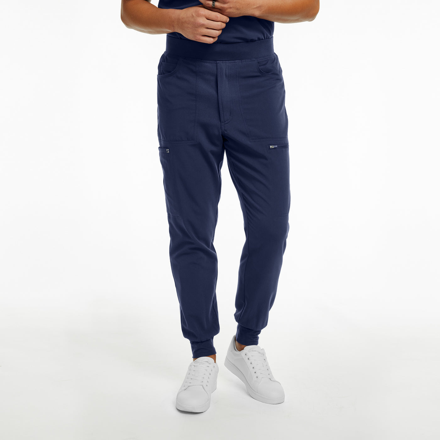 WB417S White Cross CRFT Men's Short Jogger Scrubs Pants