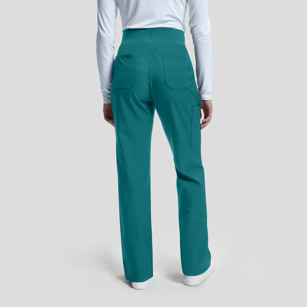 WB421 White Cross Vibe Women's Cargo Wide Leg Pants