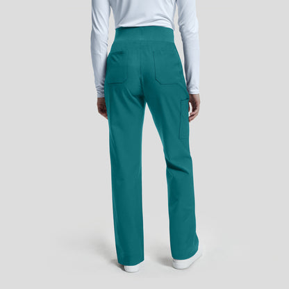 WB421 White Cross Vibe Women's Cargo Wide Leg Pants