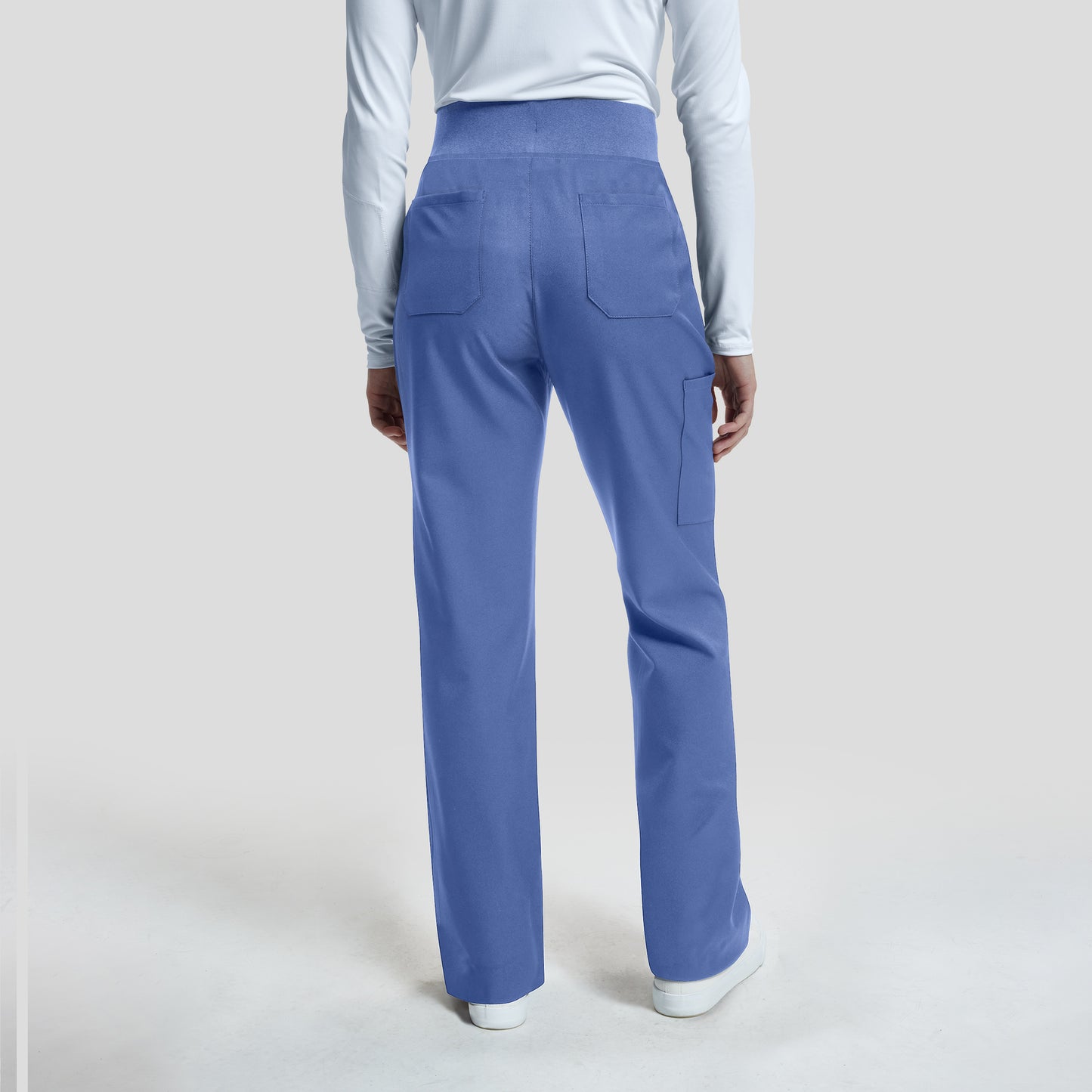 WB421 White Cross Vibe Women's Cargo Wide Leg Pants