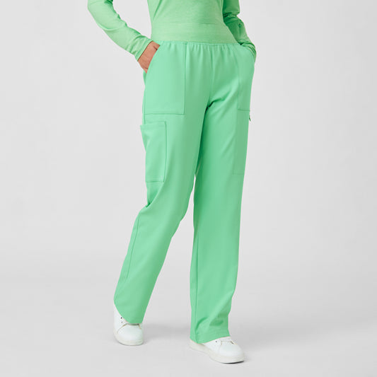 WB421 - (Additional Color)White Cross Vibe Women's 6-Pocket Cargo Wide Leg Pants