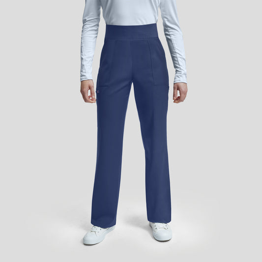 WB421 White Cross Vibe Women's Cargo Wide Leg Pants