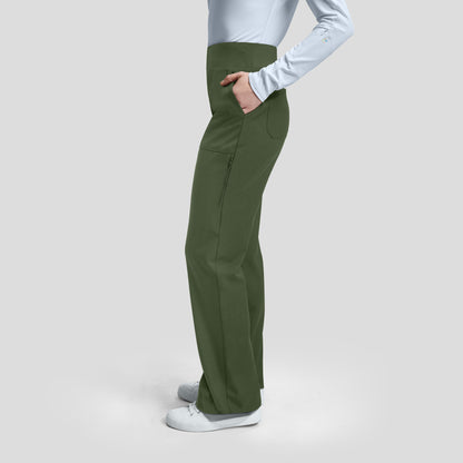 WB421 White Cross Vibe Women's Cargo Wide Leg Pants