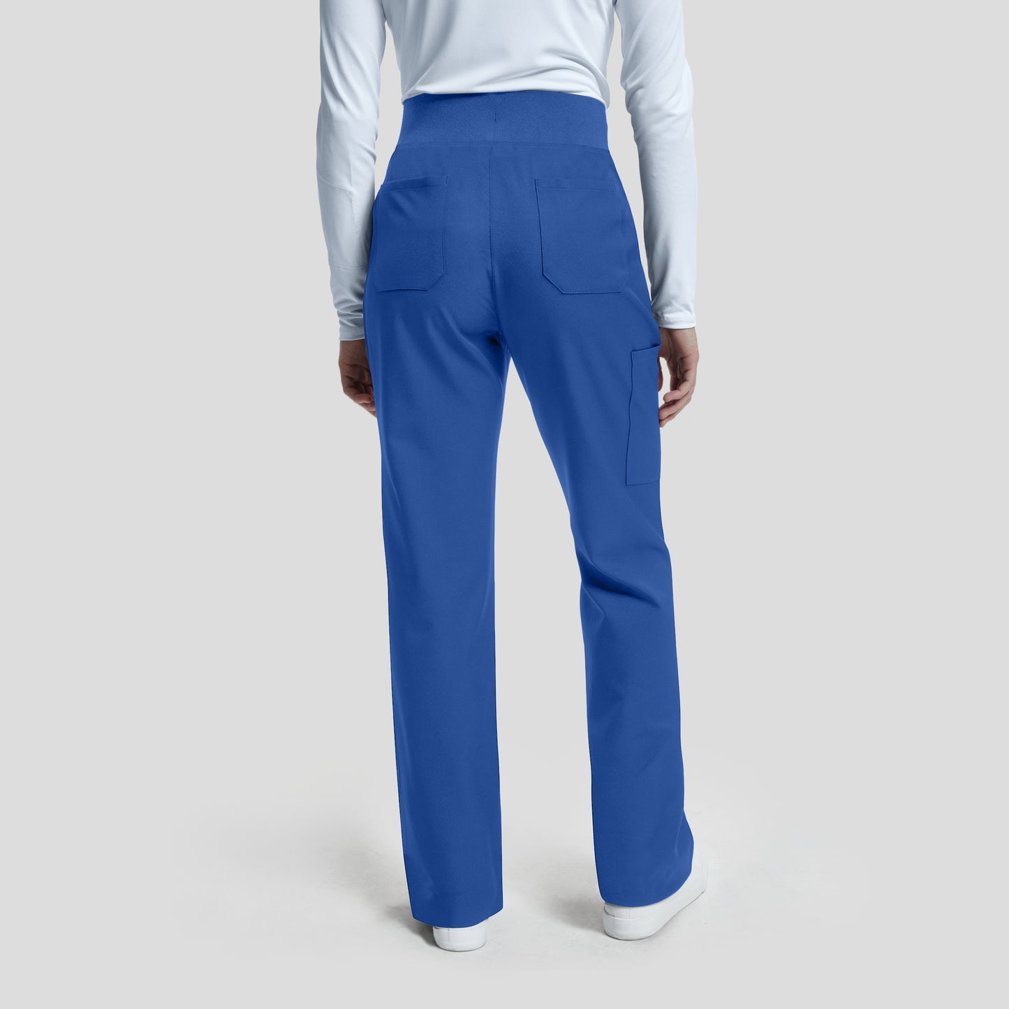 WB421 White Cross Vibe Women's Cargo Wide Leg Pants