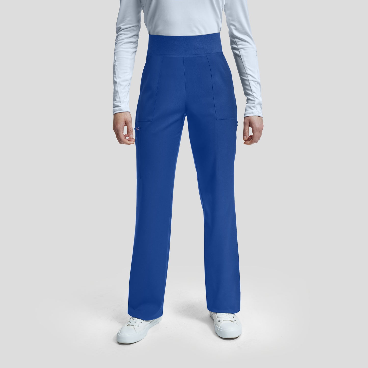 WB421 White Cross Vibe Women's Cargo Wide Leg Pants