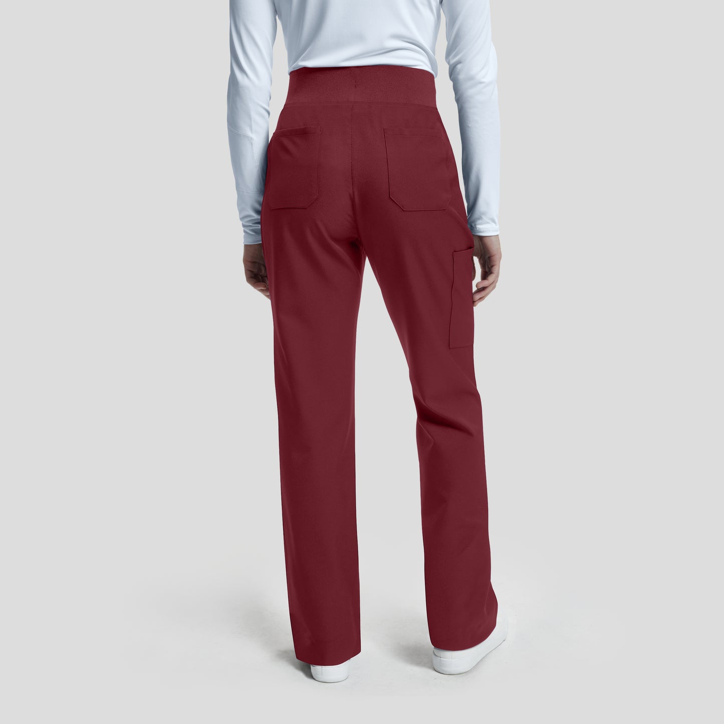 WB421 White Cross Vibe Women's Cargo Wide Leg Pants