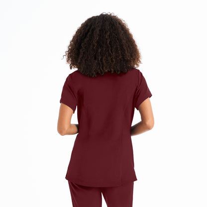 WT127 White Cross CRFT Women's 3-Pocket V-neck Scrub Top