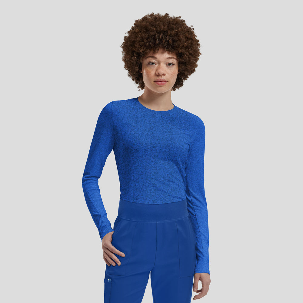WT311 - VIBE Women’s 1-Pocket Long-Sleeve Crew Neck Shirt