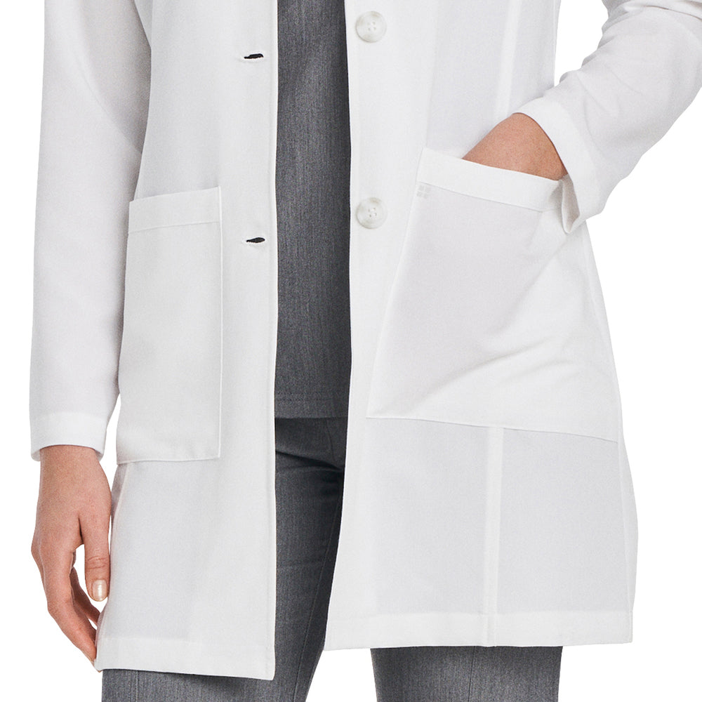 WL800 - 4-Pocket Mid-Length Women's Vtess White Lab Coat