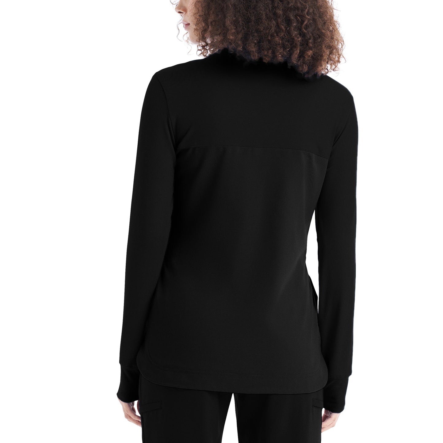 *LAST FEW* WT133 White Cross CRFT Women's 3-Pocket Quarter-Zip Mock Neck Pullover Scrub Top