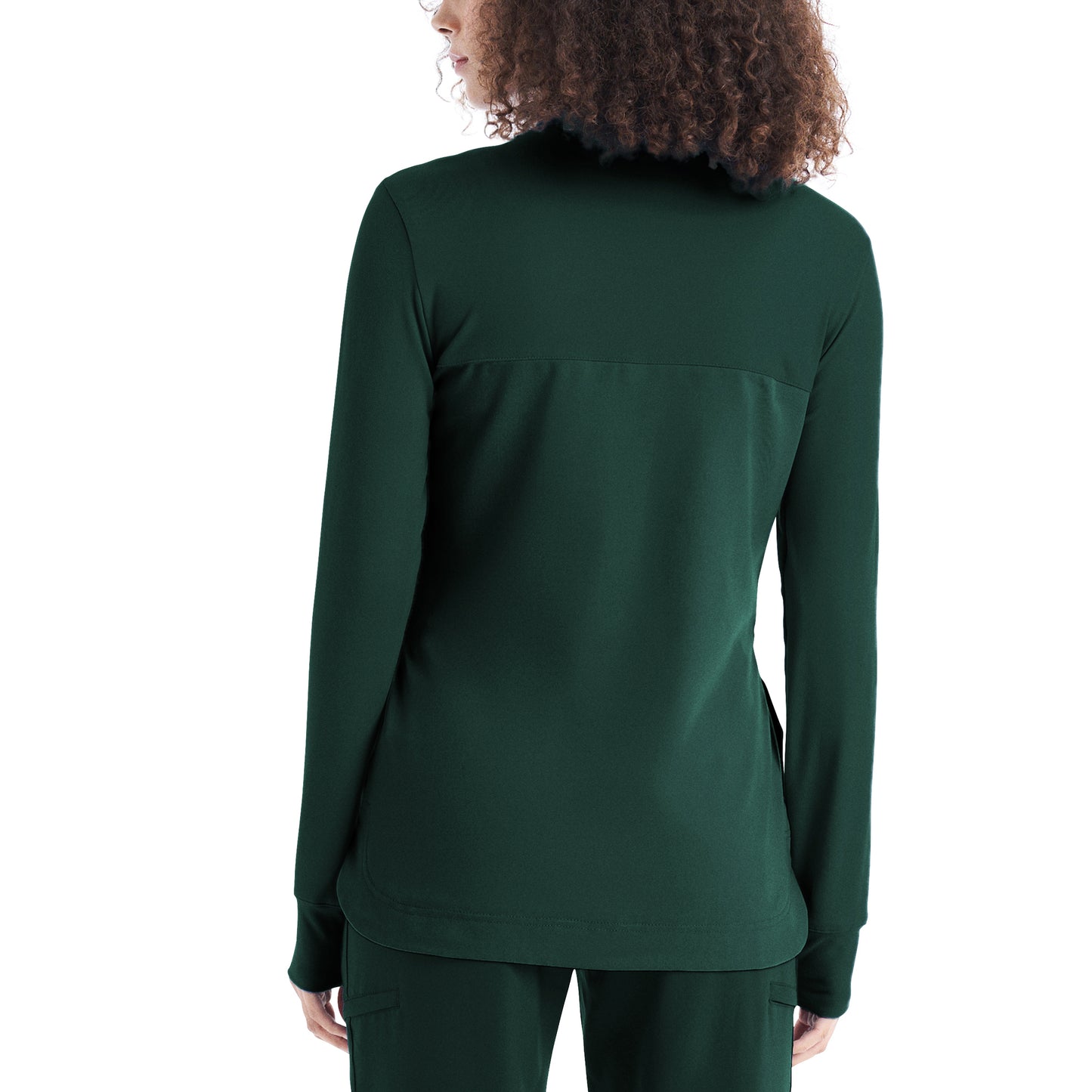 *LAST FEW* WT133 White Cross CRFT Women's 3-Pocket Quarter-Zip Mock Neck Pullover Scrub Top