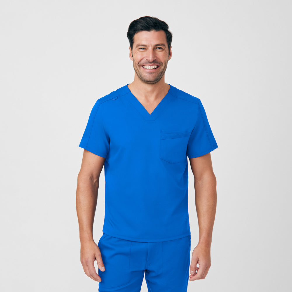 White Cross VIBE Men's 2-Pocket V-Neck Scrub Top