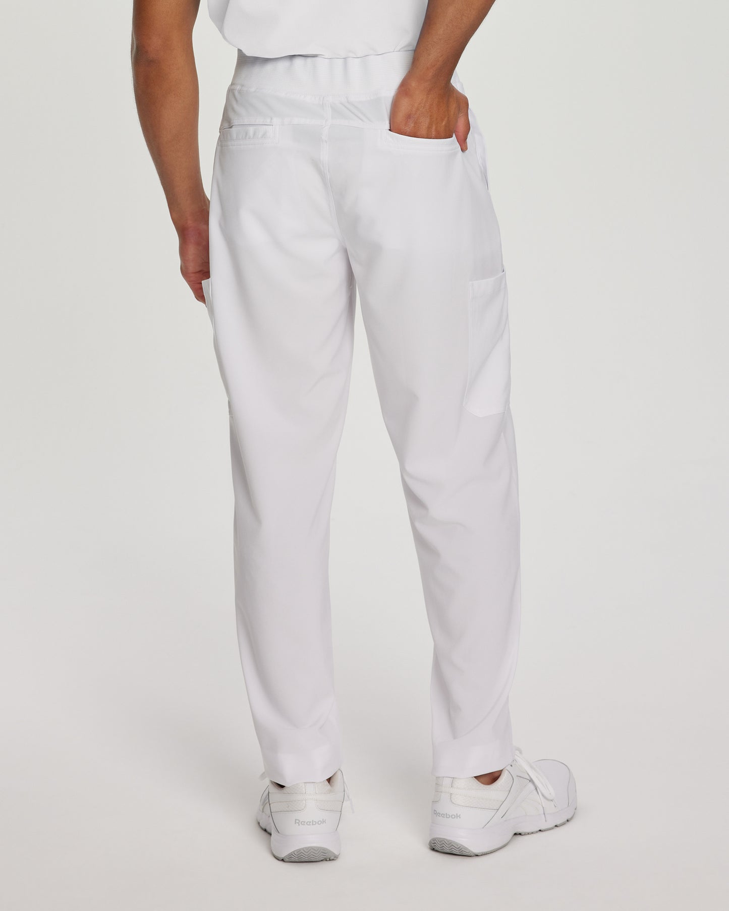 229S Men's FIT White Cross Short Yoga-Style Pant