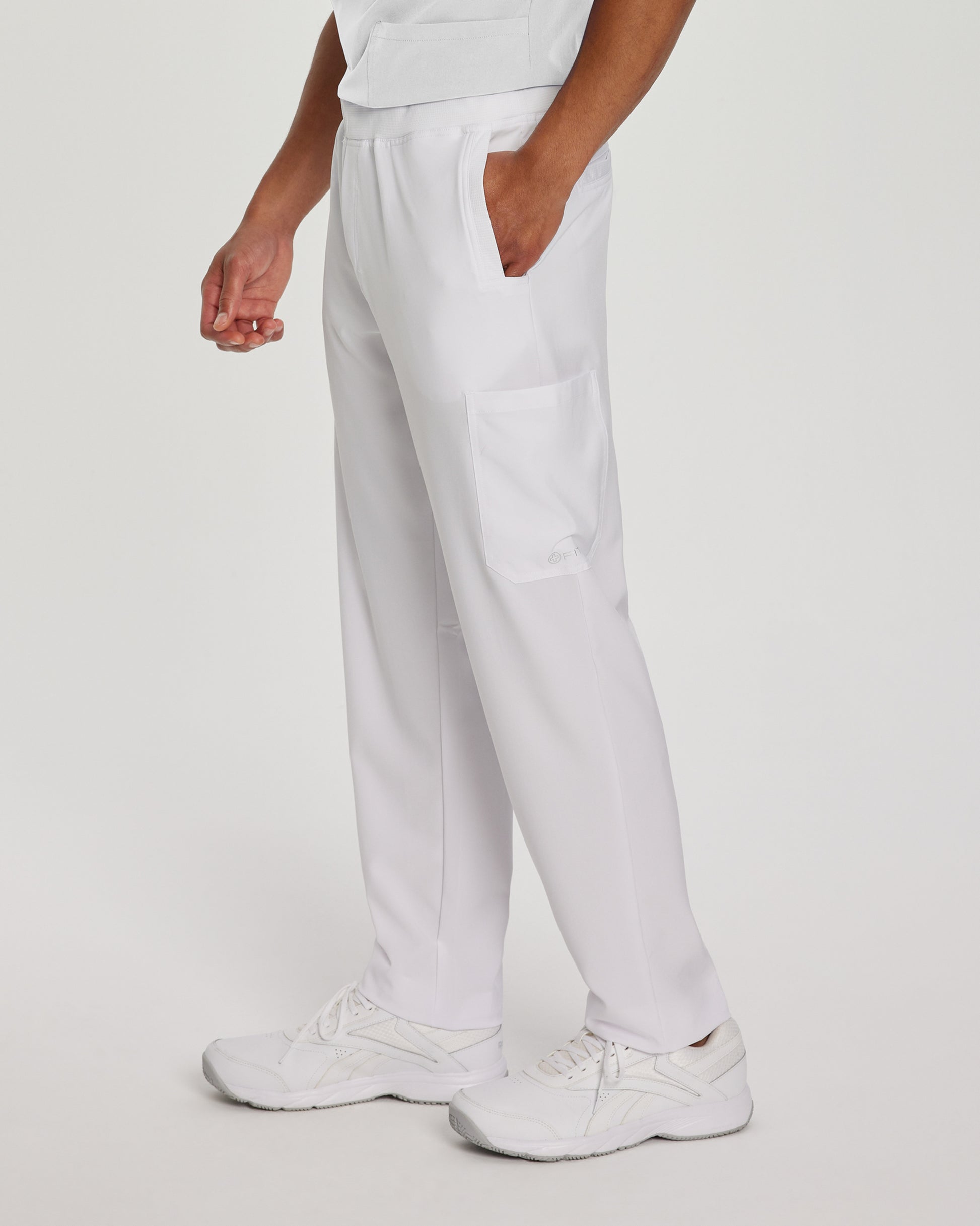 229S Men's FIT White Cross Short Yoga-Style Pant – Scrubs4U