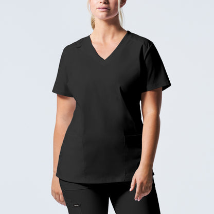 LT105 (Core Colours) Landau Proflex Women's 3-Pocket V-Neck Scrub Top