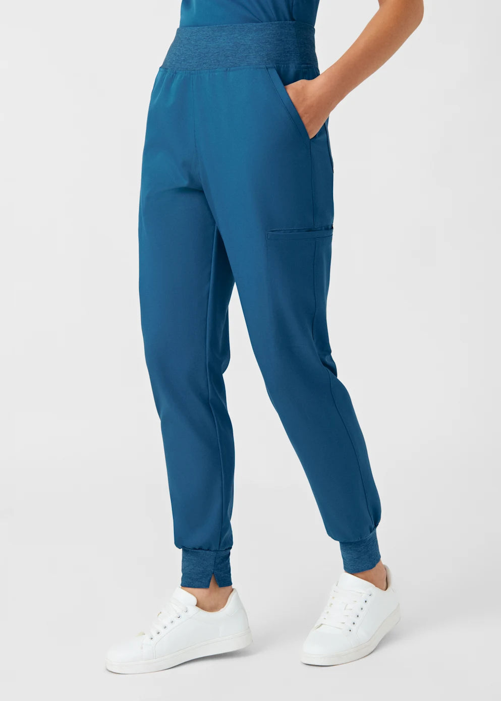 WB420P White Cross Vibe Women's Petite Jogger Pants