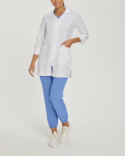 2417 White Cross FIT ZIP Front Women's Labcoat