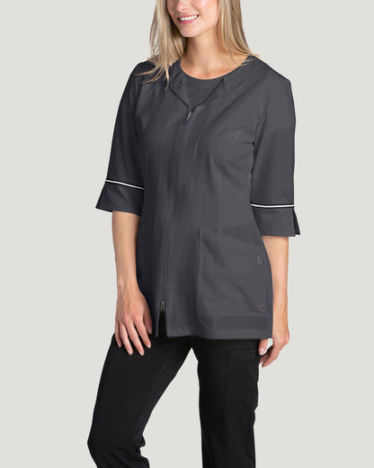*Last Few* 2814 Marvella Women's Labcoat With 2-Way Zipper