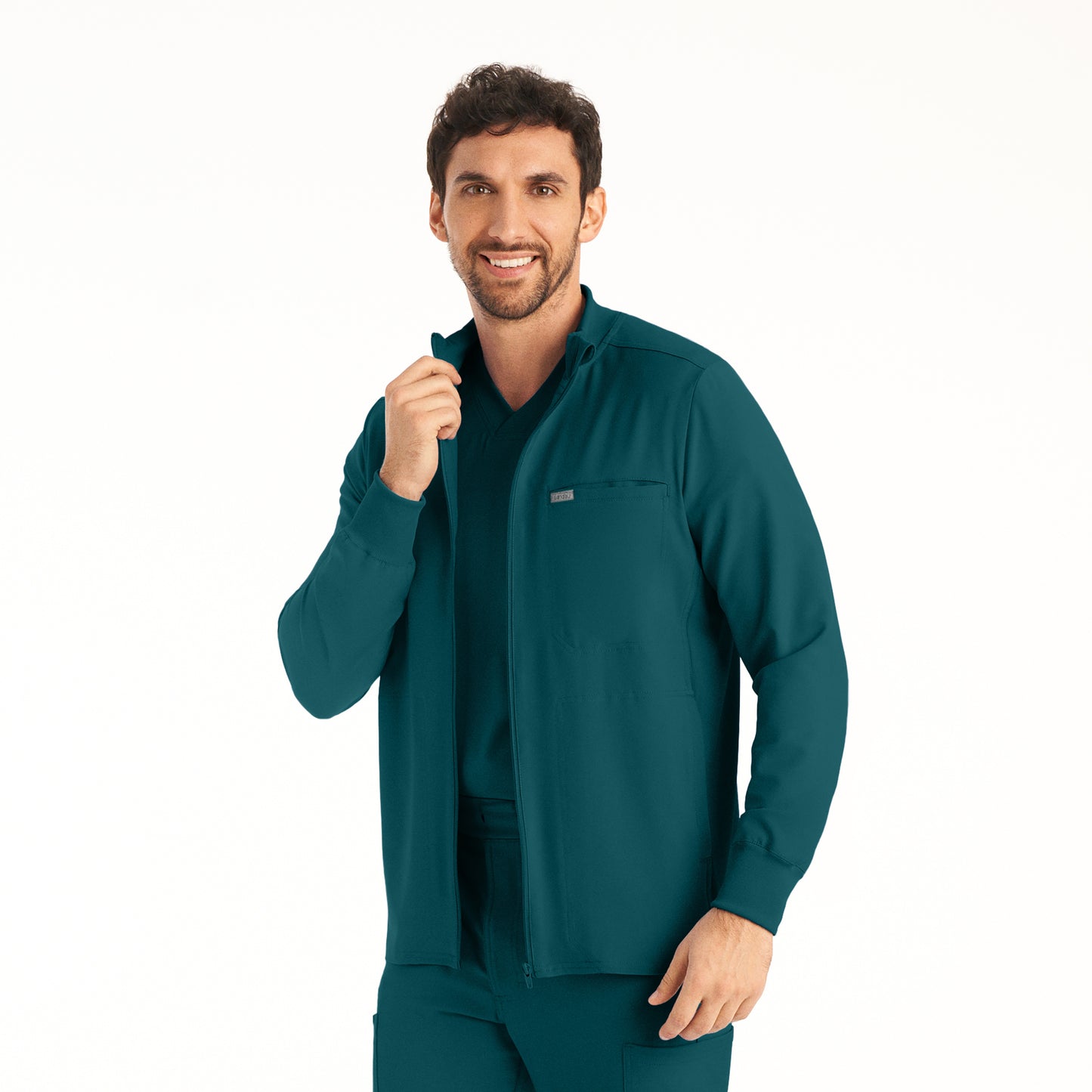 LJ703 - Men's 3-POCKET SCRUB JACKET