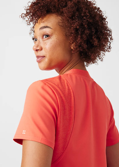 VIBE Women's Chest Pocket V-Neck Tuck-In Top