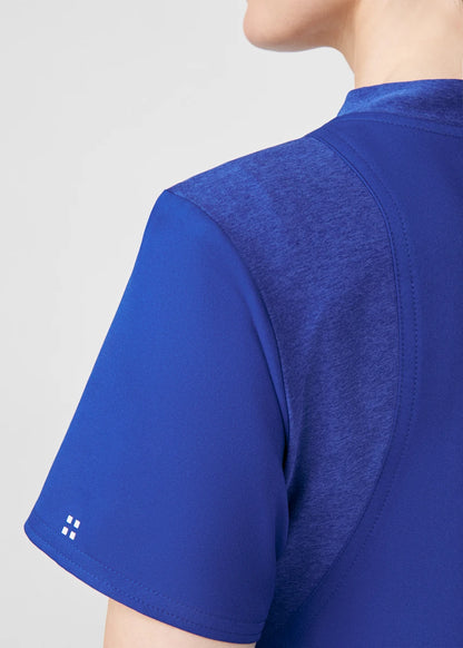 VIBE Women's Chest Pocket V-Neck Tuck-In Top