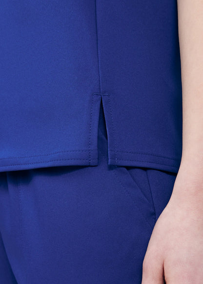 VIBE Women's Chest Pocket V-Neck Tuck-In Top