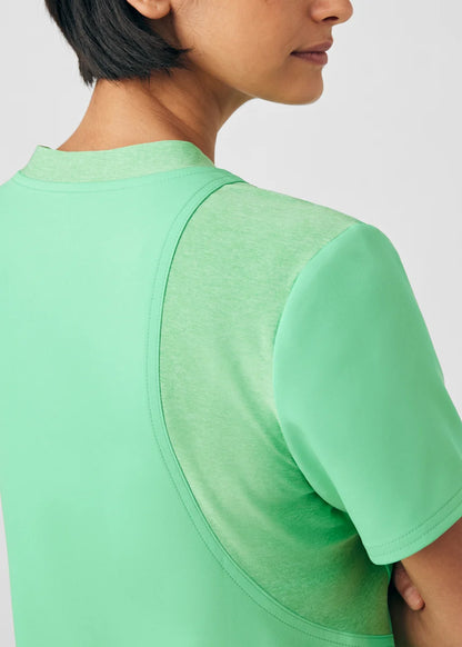 VIBE Women's Chest Pocket V-Neck Tuck-In Top