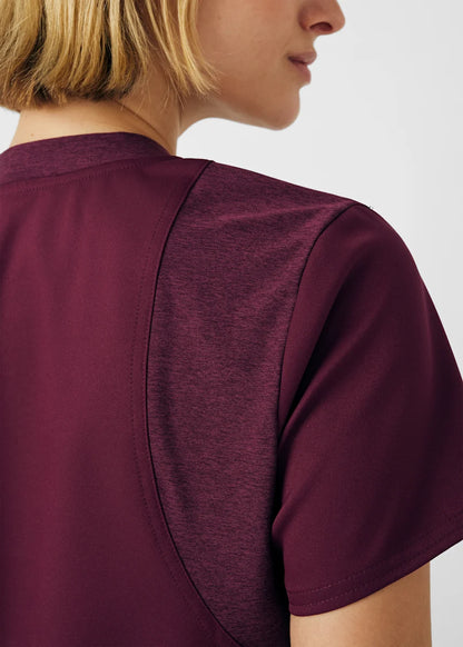 VIBE Women's Chest Pocket V-Neck Tuck-In Top